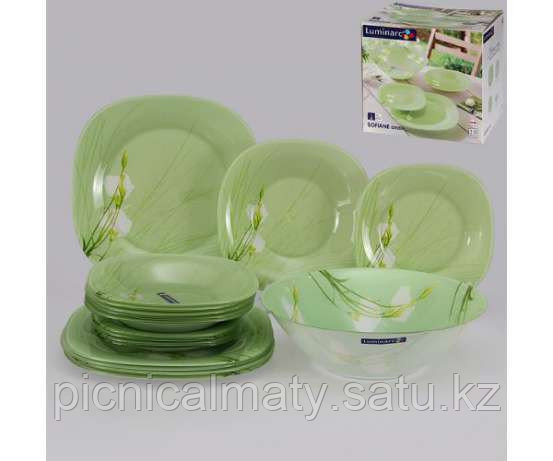 Столовый сервиз Luminarc SOFIANE GREEN 19 предметов на 6 персон