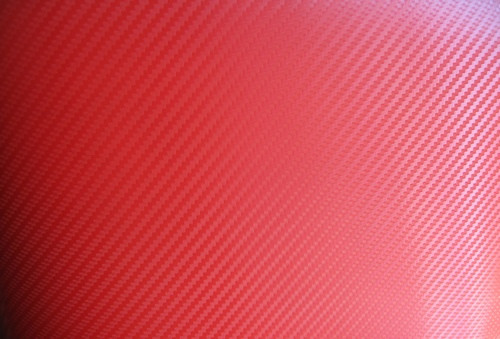 Карбоновая 3D,3Д пленка  Красная ширина 1.27м