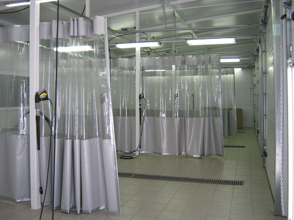 Автокөлік жууға арналған қорғаныш перде