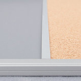 Доска COMBI трехсекционная текстильная/маркерная магнитная/текстильная 120х90см UKF 2x3 (Польша), фото 2
