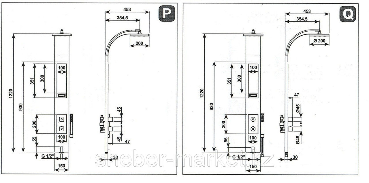 Панель душевая Visentin - фото 4 - id-p2428458