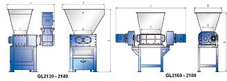 Шредер двухвальный GL40160 (3E)