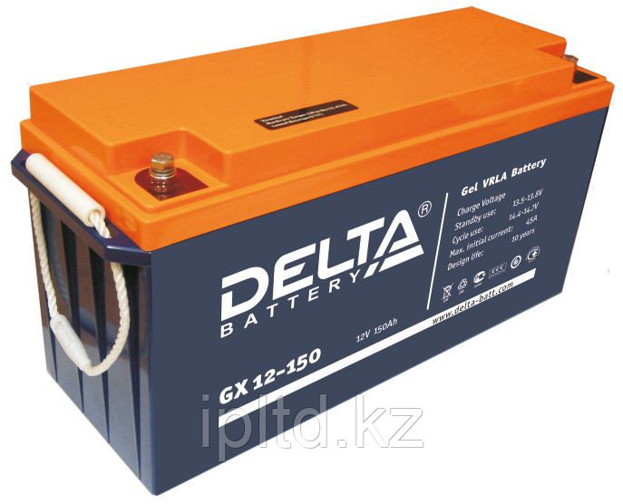 Гелевая аккумуляторная батарея Delta 150 А/ч GX12-150