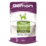 Gemon Adult 100г с кроликом и овощами в паучах для взрослых кошек