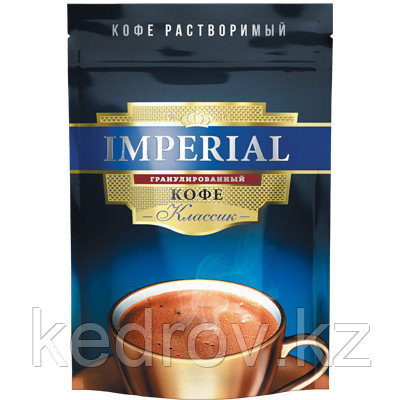 "IMPERIAL Классик" кофе порошкообразный с добавлением молотого кофе, 95гр дой-пак.