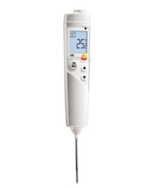 Testo 106 - Компактный термометр для пищевого сектора с сигналом тревоги  в госреестре