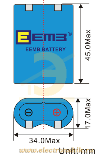 Литиевая батарея 2CR5 Varta BP1R