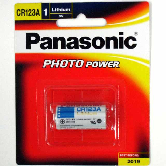 Батарейка Panasonic CR123A  3V, lithium power