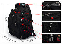 Notebook Bag-Backpack,Textile,Black,15.6",SWISS GEAR®  Multifunction /Сумка для ноутбука-Рюкзак,матерчатая/  M