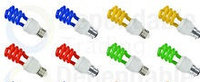 Цветные энергосберегающие лампочки, фото 1