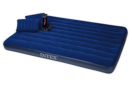 Двухспальный надувной матрас Intex 68765, размер 203x152x22 см