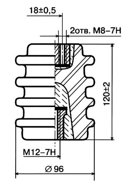 Изолятор С4-80 2 УХЛ - фото 2 - id-p40296077