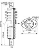 Изолятор проходной ИПУ 10/630-7,5 УХЛ1(овальный фланец), фото 2