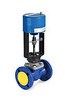 Седельные двухходовые регулирующие клапана с электроприводами AUMA и REGADA.