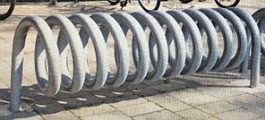 Велопарковка металлическая пружина