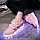 LED Кроссовки детские со светящейся подошвой низкие, розовые крылья, фото 3