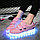 LED Кроссовки детские со светящейся подошвой низкие, розовые крылья, фото 2