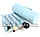 Набор кистей для макияжа MAC в тубусе голубой (12 штук, чехол), фото 2