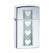 Зажигалка Zippo 28476 Heart Lighter Slim High Polish Chrome