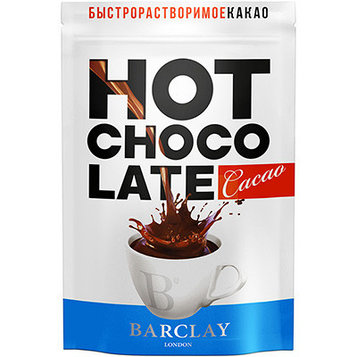 Какао-напиток "Barclay" горячий шоколад, 350 гр дой-пак.