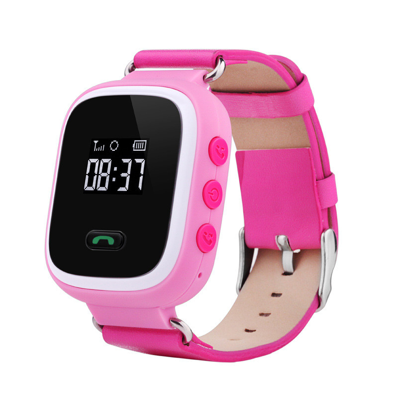 Умные детские часы с GPS Smart Baby Watch Q60 розовые - фото 1 - id-p40376217