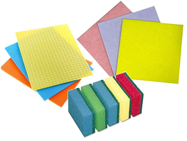 Салфетки, тряпки, губки