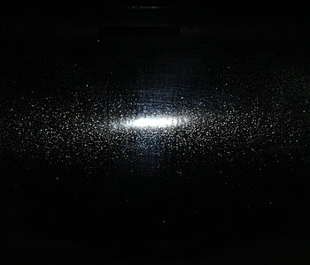 Голографическая пленка с блестками (черная) 1,22м