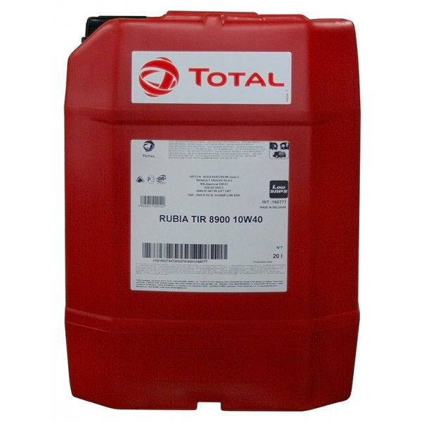 Total Rubia 8900 10w40 дизельное синтетическое масло 20л.