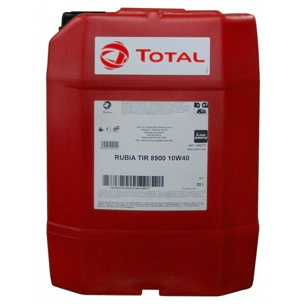 Total Rubia TIR 8900 10w40 дизельное синтетическое масло 20л.