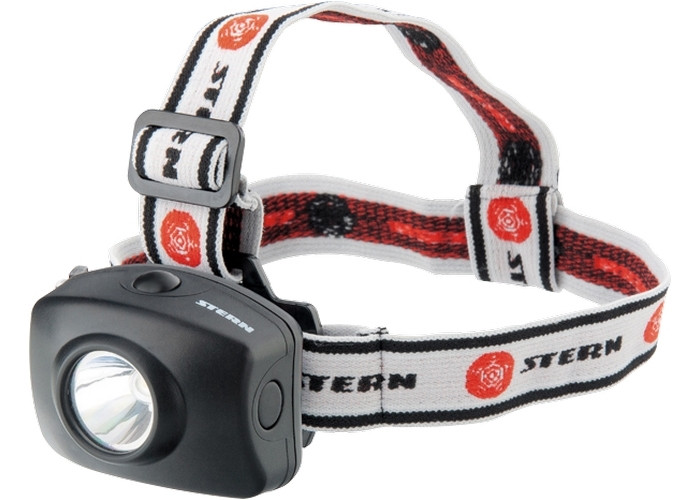 (90564) Фонарь наголовный, светодиодный. 1 super Led, 3хААА, Stern