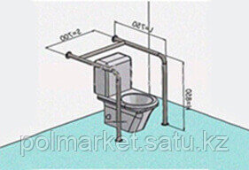Поручень стационарный двухсторонний - фото 1 - id-p40395048