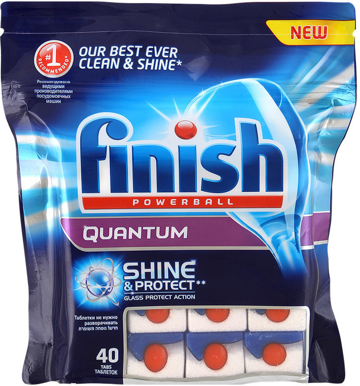 Моющее для посудомоечных машин Финиш - Finish Quantum 40шт таблетки