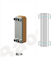 Теплообменник паяный Ditreex BL14-40D/2 (двухстороннее подключение)