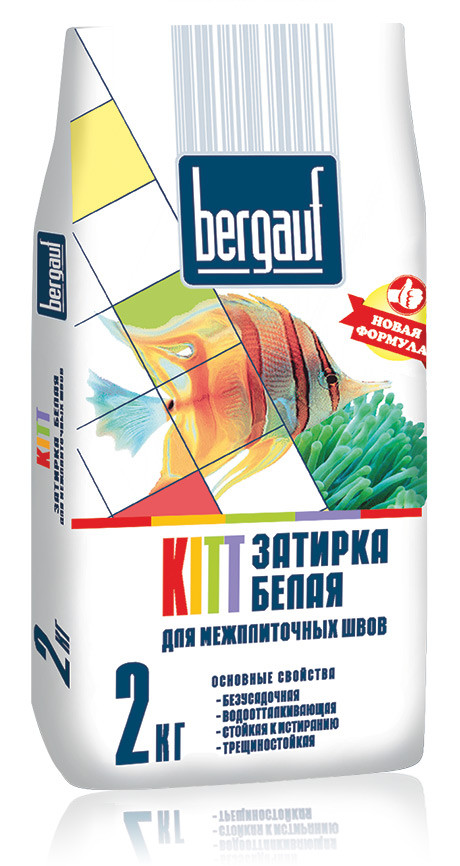 Затирка для швов Bergauf KITT, цвет белый