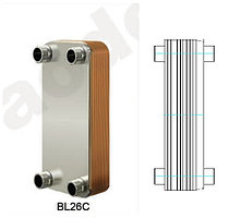 Теплообменник паяный Ditreex BL26C-30D/2 (двухстороннее подключение)