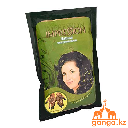 Хна для волос натуральная коричневая 100% Herbal Henna (IMPRESSION), 150 гр.