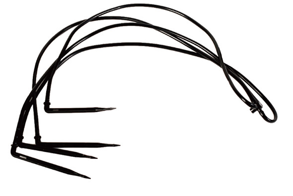 КАПЕЛЬНИЦА-СТРЕЛКА В СБОРЕ (МИКРОТРУБКА + Г-образная СТРЕЛКА) из 4 стрелок "паук"