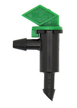 Некомпенсированная разборная зеленая капельница флажок для системы полива растений 1/4", 16 л/ч, 1bar