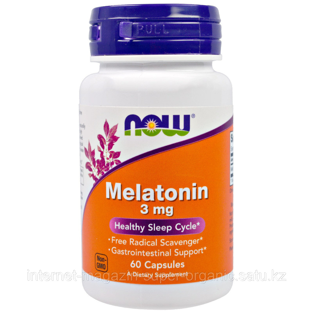 Мелатонин, 3 мг, 60 капсул (Melatonin 3 mg, 60 capsules), Now Foods