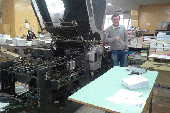 Фальцевальная машина ZDH-660 в Гродненской типографии 1