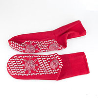 Лечебные носки с турмалином красные