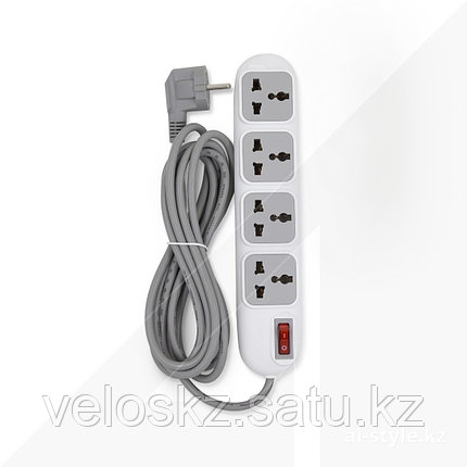 Сетевой фильтр HuntKey PZD401, 4 универсальные розетки, 3 м, фото 2