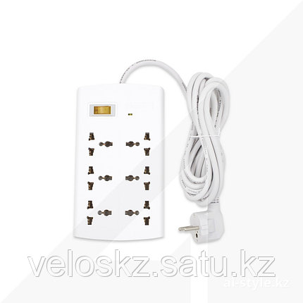 Сетевой фильтр HuntKey SZM604, 6 универсальных розетки, 3 м, фото 2