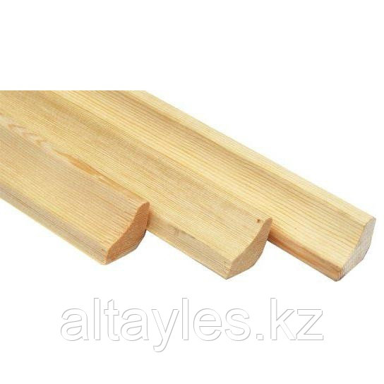 Плинтус деревянный 60х11х2500 мм; сосна, сорт А (1) - фото 1 - id-p41258370