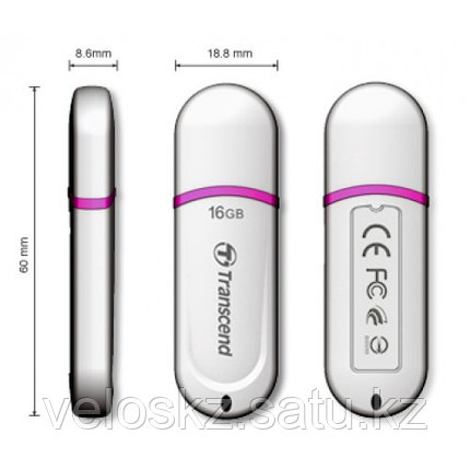 USB Флеш 16GB 2.0 Transcend TS16GJF330 белый, фото 2