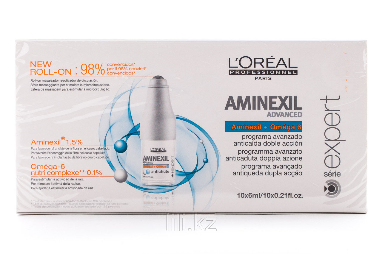 Ампулы против выпадения волос Loreal Professionel Aminexil advanced 10x6 мл.