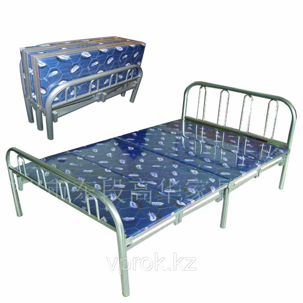 Кровать металлическая складная двуспальная, Китай