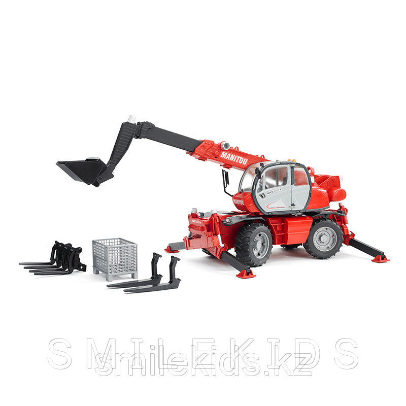 Игрушечный колесный погрузчик Manitou MRT 2150 с телескопическим ковшом