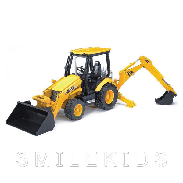 Игрушечный экскаватор – погрузчик колёсный JCB MIDI CX