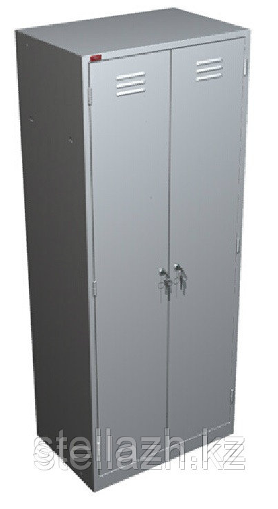 Шкаф для одежды металлический двухсекционный - фото 1 - id-p2555851
